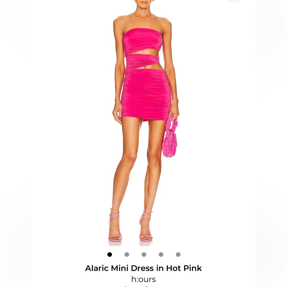 Alaric Mini Dress H:Ours Hot Pink Mini Dress